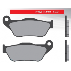 BRENTA KLOCKI HAMULCOWE KH430 YAMAHA YP 125R X-MAX`06-09, XP 250R`05-09, MBK, PRZÓD